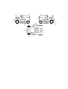 Decals parts for Craftsman Front-Engine Lawn Tractor 917289223 from AppliancePartsPros.com