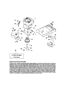 Engine parts for Craftsman Front-Engine Lawn Tractor 917289240 from AppliancePartsPros.com