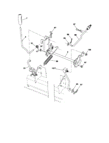 Lift parts for Craftsman Front-Engine Lawn Tractor 917289241 from AppliancePartsPros.com