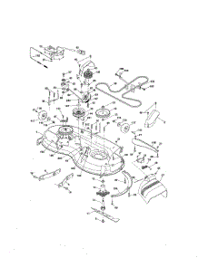 Mower Deck parts for Craftsman Front-Engine Lawn Tractor 917289243 from AppliancePartsPros.com