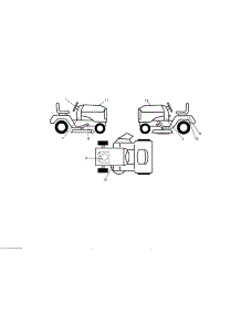 Decals parts for Craftsman Front-Engine Lawn Tractor 917289243 from AppliancePartsPros.com