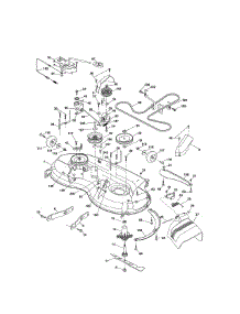 Mower Deck parts for Craftsman Front-Engine Lawn Tractor 917289244 from AppliancePartsPros.com