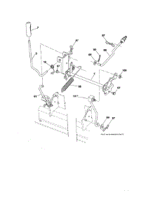 Lift parts for Craftsman Front-Engine Lawn Tractor 917289245 from AppliancePartsPros.com