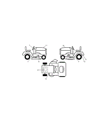 Decals parts for Craftsman Front-Engine Lawn Tractor 917289245 from AppliancePartsPros.com