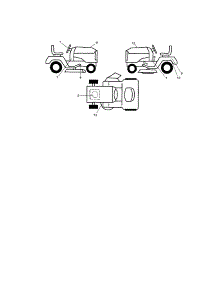 Decals parts for Craftsman Front-Engine Lawn Tractor 917289250 from AppliancePartsPros.com