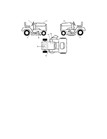 Decals parts for Craftsman Front-Engine Lawn Tractor 917289251 from AppliancePartsPros.com
