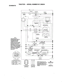 Schematic Diagram parts for Craftsman Front-Engine Lawn Tractor 917289254 from AppliancePartsPros.com