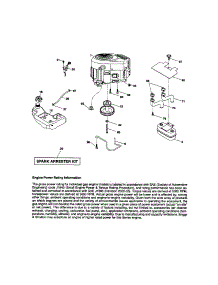 Engine parts for Craftsman Front-Engine Lawn Tractor 917289263 from AppliancePartsPros.com