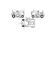Decals parts for Craftsman Front-Engine Lawn Tractor 917289272 from AppliancePartsPros.com
