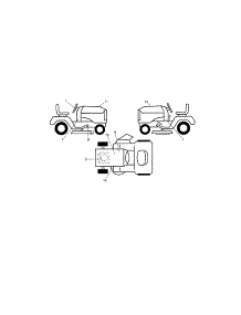 Decals parts for Craftsman Front-Engine Lawn Tractor 917289280 from AppliancePartsPros.com