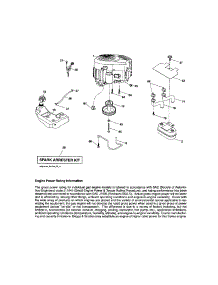 Engine parts for Craftsman Front-Engine Lawn Tractor 917289281 from AppliancePartsPros.com