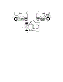 Decals parts for Craftsman Front-Engine Lawn Tractor 917289281 from AppliancePartsPros.com