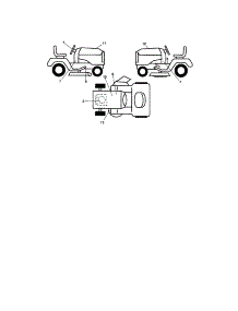 Decals parts for Craftsman Front-Engine Lawn Tractor 917289283 from AppliancePartsPros.com