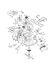 Mower Deck parts for Craftsman Front-Engine Lawn Tractor 917289340 from AppliancePartsPros.com