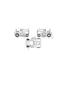 Decals parts for Craftsman Front-Engine Lawn Tractor 917289340 from AppliancePartsPros.com