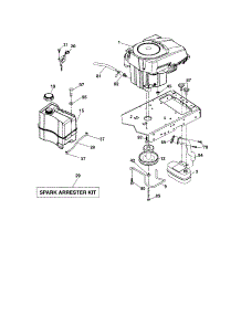 Engine parts for Craftsman Front-Engine Lawn Tractor 917289342 from AppliancePartsPros.com