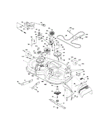 Mower Deck parts for Craftsman Front-Engine Lawn Tractor 917289342 from AppliancePartsPros.com