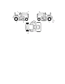 Decals parts for Craftsman Front-Engine Lawn Tractor 917289344 from AppliancePartsPros.com