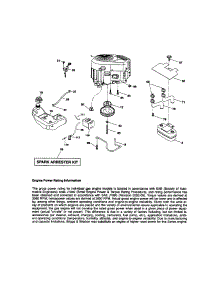Engine parts for Craftsman Front-Engine Lawn Tractor 917289361 from AppliancePartsPros.com