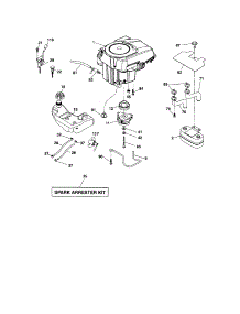 Engine parts for Craftsman Front-Engine Lawn Tractor 917289450 from AppliancePartsPros.com