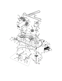 Mower Deck parts for Craftsman Front-Engine Lawn Tractor 917289451 from AppliancePartsPros.com