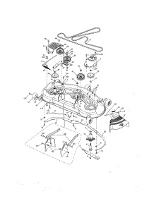 Mower Deck parts for Craftsman Front-Engine Lawn Tractor 917289453 from AppliancePartsPros.com