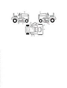 Decals parts for Craftsman Front-Engine Lawn Tractor 917289453 from AppliancePartsPros.com