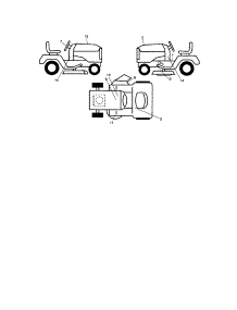 Decals parts for Craftsman Front-Engine Lawn Tractor 917289472 from AppliancePartsPros.com