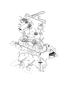 Mower Deck parts for Craftsman Front-Engine Lawn Tractor 917289480 from AppliancePartsPros.com