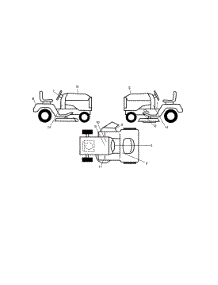 Decals parts for Craftsman Front-Engine Lawn Tractor 917289480 from AppliancePartsPros.com