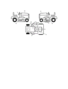 Decals parts for Craftsman Front-Engine Lawn Tractor 917289482 from AppliancePartsPros.com