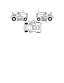 Decals parts for Craftsman Front-Engine Lawn Tractor 917289550 from AppliancePartsPros.com