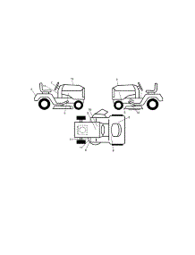 Decals parts for Craftsman Front-Engine Lawn Tractor 917289551 from AppliancePartsPros.com