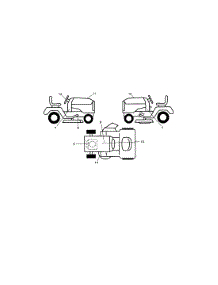 Decals parts for Craftsman Front-Engine Lawn Tractor 917289700 from AppliancePartsPros.com