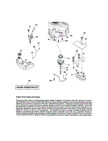 Engine parts for Craftsman Front-Engine Lawn Tractor 917289720 from AppliancePartsPros.com