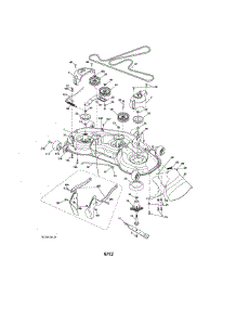 Mower Deck parts for Craftsman Front-Engine Lawn Tractor 917289720 from AppliancePartsPros.com