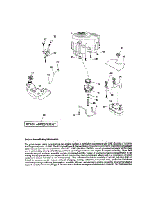 Engine parts for Craftsman Front-Engine Lawn Tractor 917289730 from AppliancePartsPros.com
