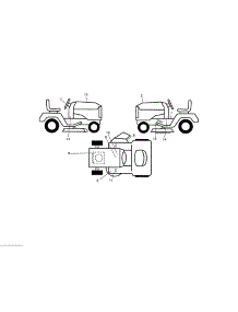 Decals parts for Craftsman Front-Engine Lawn Tractor 917289740 from AppliancePartsPros.com