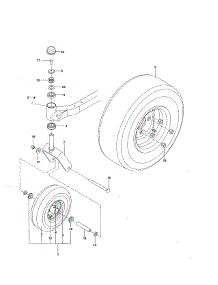 Wheels And Tires parts for Craftsman Rear-Engine Riding Mower 917289820 from AppliancePartsPros.com