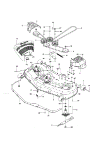 Mower Deck  /  Cutting Deck parts for Craftsman Rear-Engine Riding Mower 917289820 from AppliancePartsPros.com