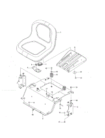 Seat parts for Craftsman Rear-Engine Riding Mower 917289820 from AppliancePartsPros.com