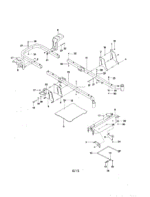 Frame parts for Craftsman Rear-Engine Riding Mower 917289821 from AppliancePartsPros.com