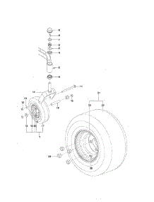 Wheels & Tires parts for Craftsman Rear-Engine Riding Mower 917289821 from AppliancePartsPros.com