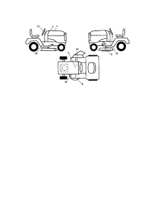 Decals parts for Craftsman Front-Engine Lawn Tractor 917289900 from AppliancePartsPros.com