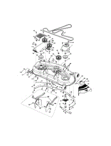 Mower Deck parts for Craftsman Front-Engine Lawn Tractor 917289903 from AppliancePartsPros.com