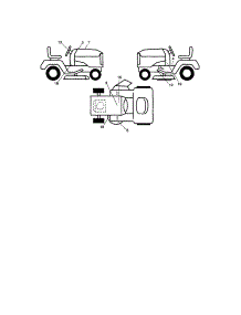 Decals parts for Craftsman Front-Engine Lawn Tractor 917289904 from AppliancePartsPros.com