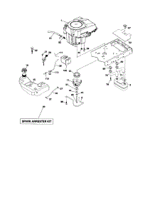 Engine parts for Craftsman Front-Engine Lawn Tractor 917289910 from AppliancePartsPros.com