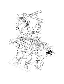 Mower Deck parts for Craftsman Front-Engine Lawn Tractor 917289910 from AppliancePartsPros.com