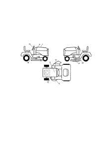 Decals parts for Craftsman Front-Engine Lawn Tractor 917289910 from AppliancePartsPros.com