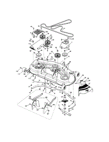 Mower Deck parts for Craftsman Front-Engine Lawn Tractor 917289912 from AppliancePartsPros.com